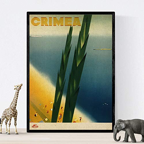 Nacnic Vintage Poster Vintage poster advertising. Meet Crimea. A3 size, 42L x 29.7W cm - Image 3