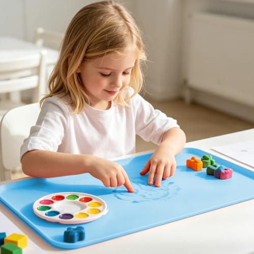 Silicone Art Mat for Crafts, 24"x16" Silicone Painting Mat to Keep Clean Protects Surfaces Perfectly for Crafts, Legos, Resin & Jewelry-Making, DIY Crafts Mat by BKIELLT - Image 6