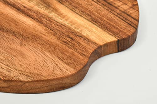 Tabla de cortar de madera Acacia Orgánica Affinity Decor 27.9x22.9 cm miniatura 3