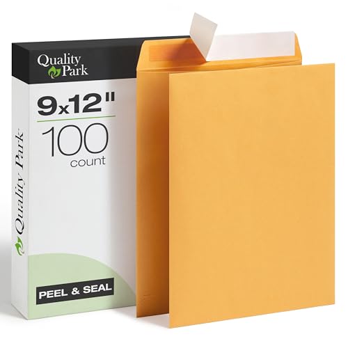 Quality Park Envelopes, Redi-Seal Catalog Envelopes, 9 x 12 Inches, 28 lb Light Brown Kraft, Self-Sealing, 100 Count - Ideal for Mailing, Storage, and Organizing image 7