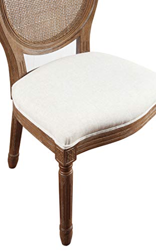 Osp Home Furnishings Stella Oval Back Dining Accent Chair, Linen #TOP6