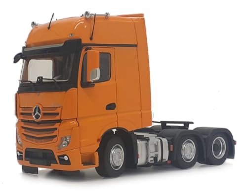 Mercedes Actros Gigaspace 6x2 Jaune 1/32 : Camion miniature haut de gamme de collection