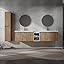 Oak Set+2 Side Cabinet+shelf