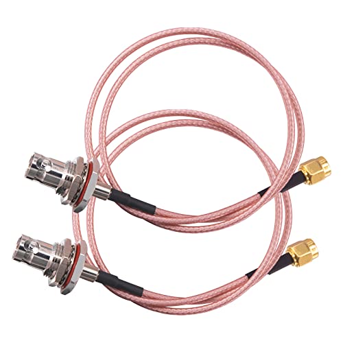 urcianow BNC Female to SMA Male Extension Cable 50CM RG316 Coax Cable SMA to BNC RF Cable BNC to SMA Antenna Cable 50ohms Radio RF Antenna Cable for Two Radios WiFi Antenna Broadcast Pack of 2 - Image 3