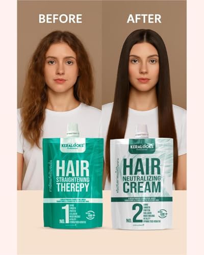 Image of Hair Smoothening Cream Combo | Step 1 & Step 2 | 500ml Each | Smoothens, Straightens & Seals Hair | Enriched with Collagen, Keratin & Proteins | Salon-Quality Results at Home