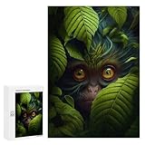 300 PCS Rompecabezas para Adultos Jungle Eyes Rompecabezas para Adultos Juego De Ingenio Pero Divertidos Y Regalos Humorísticos para Amigos Y Familiares 300 PCS