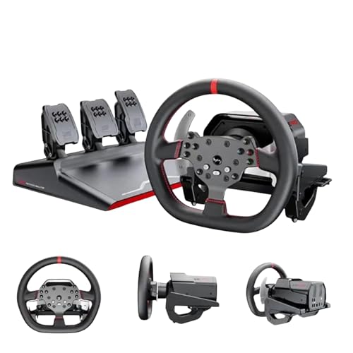Image of PXN V10 Pro Direct Drive Racing Wheel with 3 Pedals | 270-900 Rotation | Magnetic Hall Sensors | Compatible with PC, PS4, Xbox Series X /S