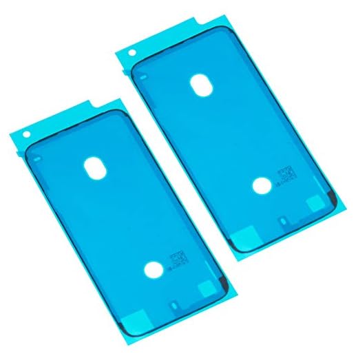 Ewparts 2 st LCD-skärmram vattentät tätningstejp klistermärke för iPhone 7 (svart)