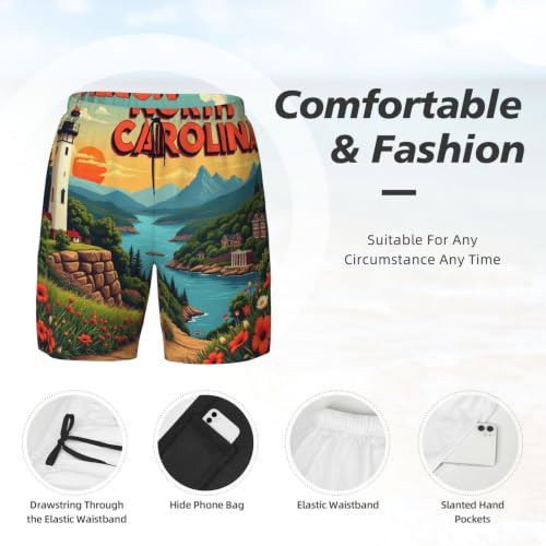 Bañador de hombre con bolsillos de secado rápido para caminar y deportes de playa 5