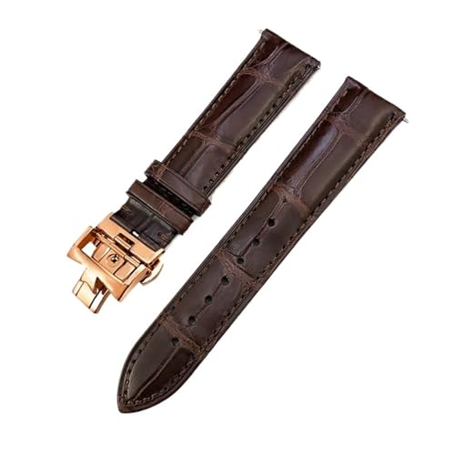 Bracelet Alligator véritable pour Vacheron Constantin, l'élégance du cuir noir d'exception