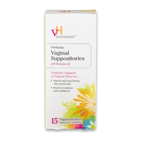 VH Essentials Prebiotic Vaginal Suppositories, 15 Count (Pack of 3) Cover