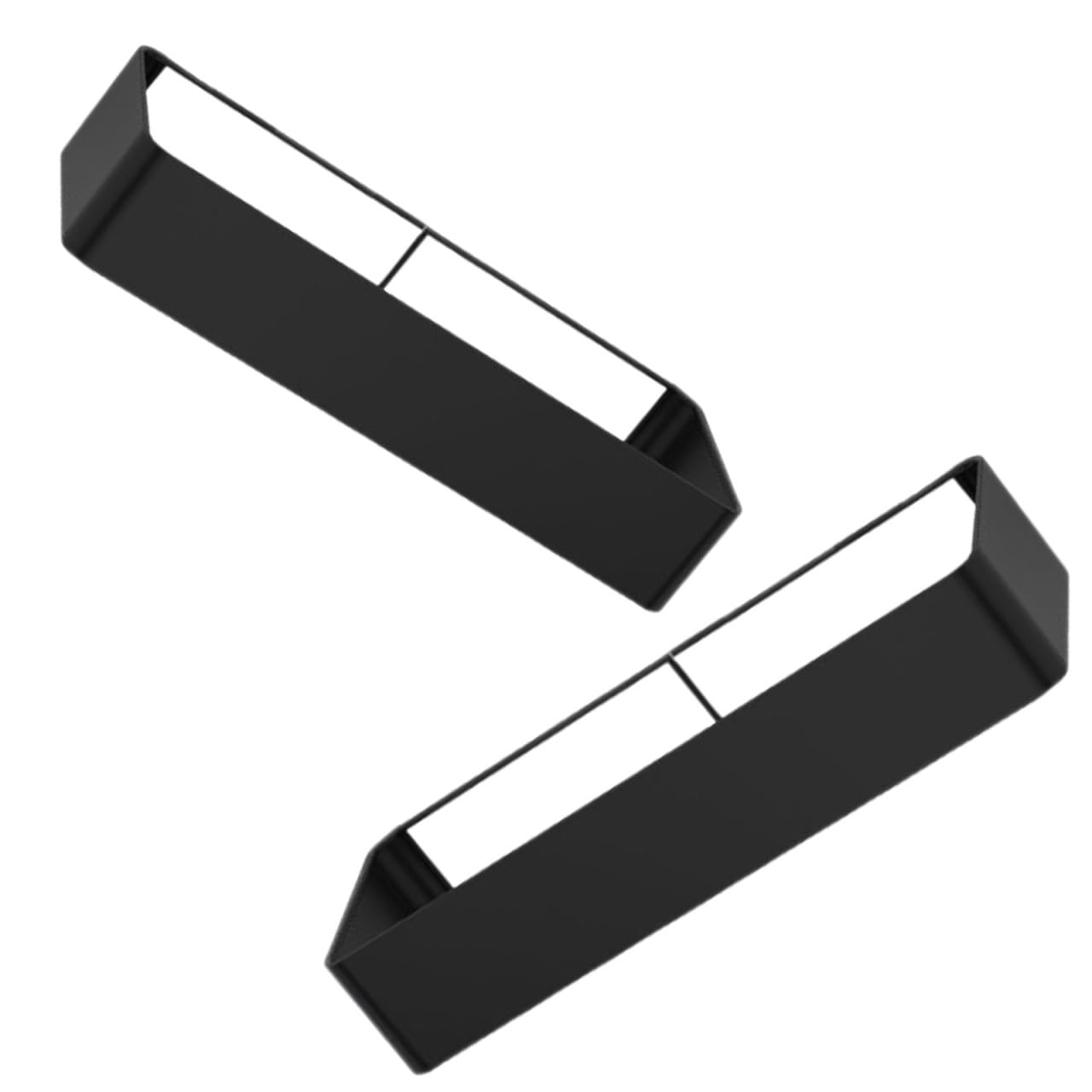 Veemoon Estante de Ducha 2 Repisas y Estructura de Acero al Carbono sin Taladro Negro Resistente al Óxido con Diseño Abierto para Baño y Dormitorio