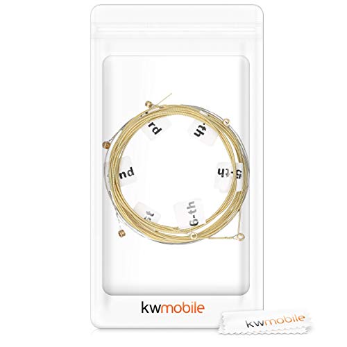 kwmobile 6x Corde Guitare Folk et Acoustique – Jeu de 6 Cordes en Acier pour Guitare – Cordes Numérotées avec Épaisseurs… - Les Beatles, Paul McCartney, John Lennon, RIngo Starr, George Harrison kwmobile 6x Corde Guitare Folk et Acoustique - Jeu de 6 Cordes en Acier pour Guitare - Cordes Numérotées avec Épaisseurs… – Image 8