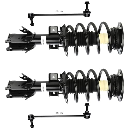 Image of Abrillvt- 4pc Struts Shocks Suspension Kit 2013-2018 For Ford Fusion Front Complete Strut Spring Assembly Stabilizer Bar Link Kit