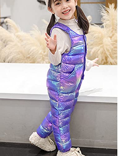 Children Kids Toddler Toddler Infant Baby Boys Girls Sleeveless Winter Warm Shiny Jumpsuit Cotton Baby Clothes with Dogs2