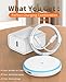 Magnetic Wireless Charger for iPhone 16 15 14 13 12 Series/AirPods 3/2/Pro 2/Pro - with 20W Power Adapter, 15W Wireless Mag-Safe Charging Pad and 6 FT USB-C to C Cable