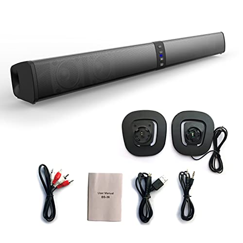 AJEERD Caixas acústicas Bluetooth sem fio Casa Multifuncional Home Theater Desdobrável Desdobrável H