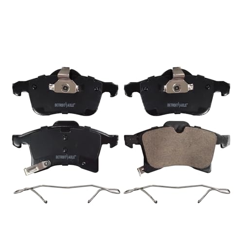 Image of Detroit Axle - Front Ceramic Brake Pads with Hardware Set Replacement for 2008 2009 Saturn Astra 1.8L - 4pc Set