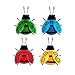 Artkingdome 4Pack Cute Metal Beetle Wall Decor, Wall Sculpture, Outdoor Hanging Wall Art, Flower Hanging Decorations for wall, Garden Fence, Backyard, Patio, Bedroom, Living Room