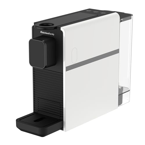 Melchioni Family | Cremosa Macchina da Caffè a Capsule Compatibile Nespresso, 3 Selezioni Caffè (Corto, Lungo, Doppio), Serbatoio 0.5L, 1400W, Poggiatazzina Regolabile, Espresso e Caffè Crema