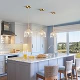 Lumière douce: Cette suspension en forme de bol offre un éclairage d'ambiance doux, idéal for créer une atmosphère chaleureuse et relaxante. L'abat-jour en cristal, associé à l'ampoule chaude, crée une lumière chaleureuse et accueillante, idéale for toutes les pièces de la maison.