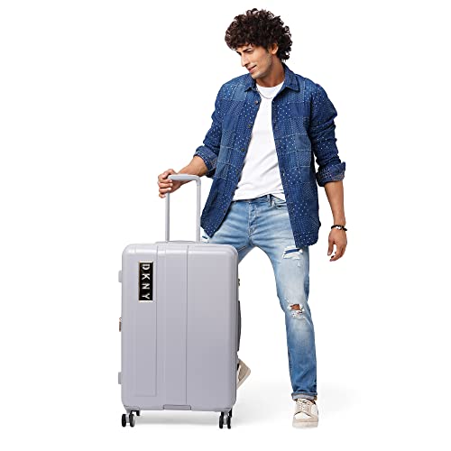 Image of DKNY City Block Range Silver Color 28 inch Hard Large Size Trolley