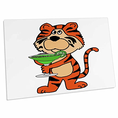 Alfombrilla de Escritorio 3dRose Tigre Divertido 58x40 cm miniatura 1