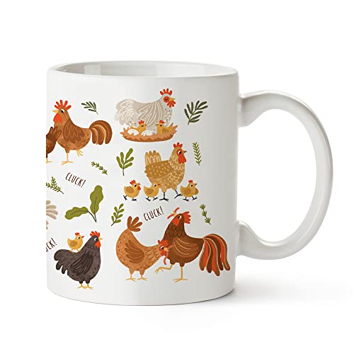 Chicken-Coffee-Mugs-For-Chicken-LoversWomenFunny-Chicken-lover-Gifts-Mug-For-Chicken-LadyFarmerFarmhouse-11oz-Tea-Cup Chicken Coffee Mugs For Chicken LoversWomenFunny Chicken lover Gifts Mug For Chicken LadyFarmerFarmhouse 11oz Tea Cup