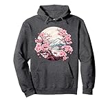 Japanese Aesthetic Vaporwave Cherry Blossom Tree Pullover Hoodie