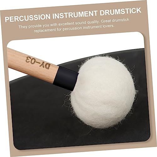 2 piezas de Baquetas de Madera con Punta de Fieltro para Percusión con Sonido Mejorado y Fácil Reemplazo miniatura 6