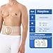 Front-Wearing Umbilical Hernia Belt, Adjustable with Removable Pads for Belly Button Hernia, Incisional Hernias, Ventral, Epigastric & Post Surgery Support Belts(Black,Small)