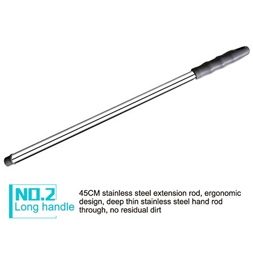 Image of Pilarmuture Toilet Plunger,Hanging Toilet Dredge with Long Stainless Steel Handle,Non Slip Toilet Clog Unclogger,Bathroom Toilet Dredge Tool,Piston Type Toilet Clog Unclogger