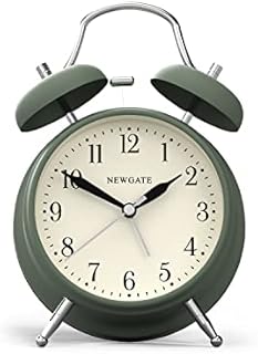 NEWGATE ® Covent Garden Alarm - Small Classic Bedside Alarm Clock - Contemporary Clock - Bedroom Accessories - Alarm Clocks - Desk Accessories - Bedside Clock (Green)