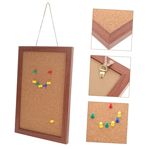 Operitacx Quadro de cortiça emoldurado pequeno aviso quadro de cortiça decoração escritório para cas