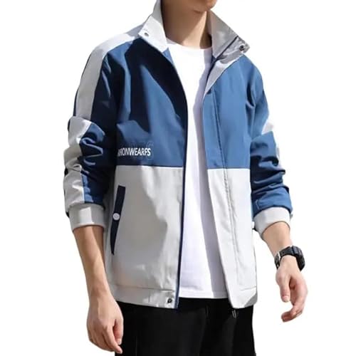 TAGAS Men's Stylish Colorblock Windbreaker Jacket | Lightweight Sports Casual Outerwear with Zip Pockets| jecket for mans|