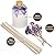 UCC Premium Reed Diffuser Set with Preserved Flower Reed Sticks, 6.76 fl oz French Cade Lavender Scented Room Diffuser Home Fragrance Essential Oil Reed Diffuser for Bedroom Bathroom Home Décor Office