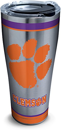 Tervis Triple Walled Clemson University Tigers Insulated Tumbler Cup Keeps Drinks Cold & Hot, 30Oz - Stainless Steel, Tradition #TOP5
