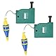 2 Stück 3 Meter Legierter Stahl Magnetdraht Hammer Schnur Drop Plummet Bobs Lot Bob Setter,Installationshammer