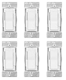(case of 6) Eaton WFD30-W-BX-L Wi-Fi Smart Universal Dimmer Compatible with Alexa, White, Control Your Lights from Anywhere