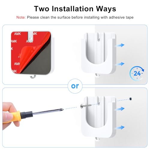 Image of 2 Pack Self Adhesive Wall Mount Bracket for Tapo Indoor Security Camera C100 /C101 /C110 /C111 /Kasa Smart Security Camera EC60 /KC400 /KC100 /KC105 No Drilling Wall Mount Bracket for TP-Link Camera