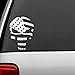 CMI294 Skull Punisher Flag Decal Sticker | White Vinyl