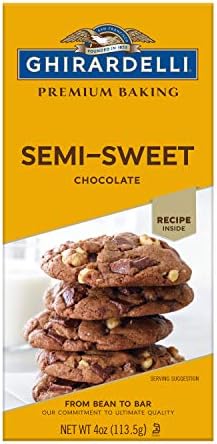 Ghirardelli Premium Baking Bar, Semi-Sweet Chocolate, 4 Ounce (Pack of 12)
