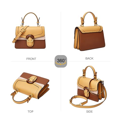 Top-Handle Bags for Women - Fashion Designer Mini Purse with Leather Strap Cute Tiny Clutch Crossbody Bag3