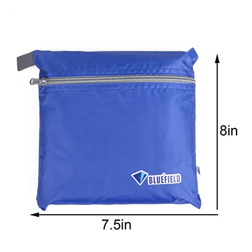 YAPJEB Waterproof Camping Tent Tarp Hammock Rain Fly Beach Shelter Footprint Groundsheet Picnic Blanket Mat Sunshade (Dark Blue, L - 9.84 x 9.84 ft) - Thumbnail 7