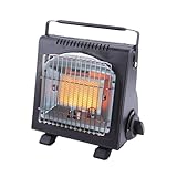 PROJECT   Chauffage à gaz portable 1700W Piezo Sécurité thermocouple Camping Pêche Extérieur Allumage Piezo Sécurité ODS & Anti Basculement Système HSC Grand Froid CE & TÜV