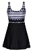 DANIFY Women's One Piece Swimsuits Plus Size Swimwear Cover up Swimdress Bathing Suits