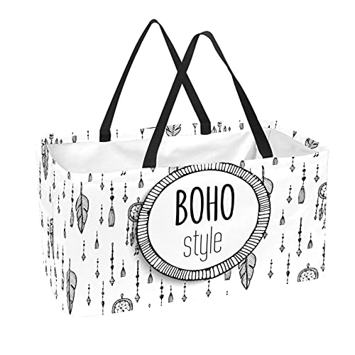 Sac de livraison de nourriture et courses pour pique-nique et marché bohème