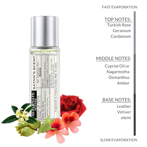 Image of Alternate Scents SATAN SCENT 40ml Long Lasting Perfume For Men &Women |Strong&Long Lasting with 30% Oil Concentration|Dark Smoky Spicy Oriental|Fragrance From France |Made In India|