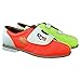 Mens Glow TCRGV Cobra Rental Bowling Shoes- Hook and Loop Neon Yellow/Orange/White 16