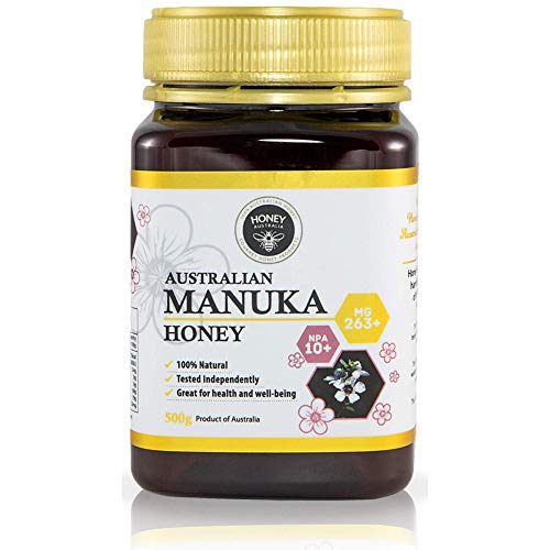 Honey Australia Premium Manuka Honey â€“ Raw Pure MGO 263+ NPA 10+ Wonderful Rich Tasting Certified Manuka Honey For Everyday Health & Wellbeing 17.6 Oz / 500 g
